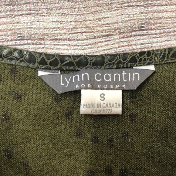 Lynn Cantin size small green long sleeve top - Picture 3 of 4